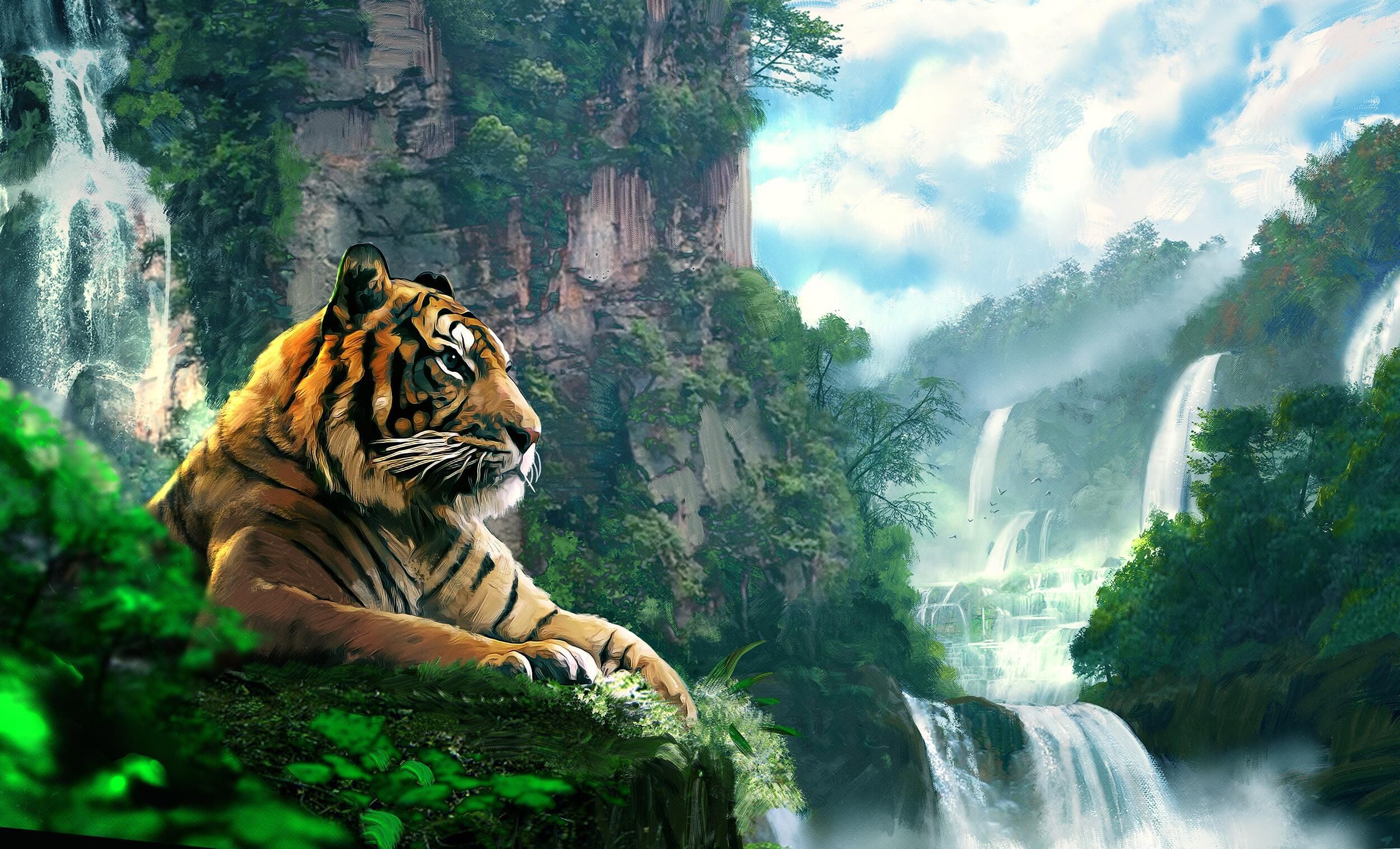 Тигр и водопады