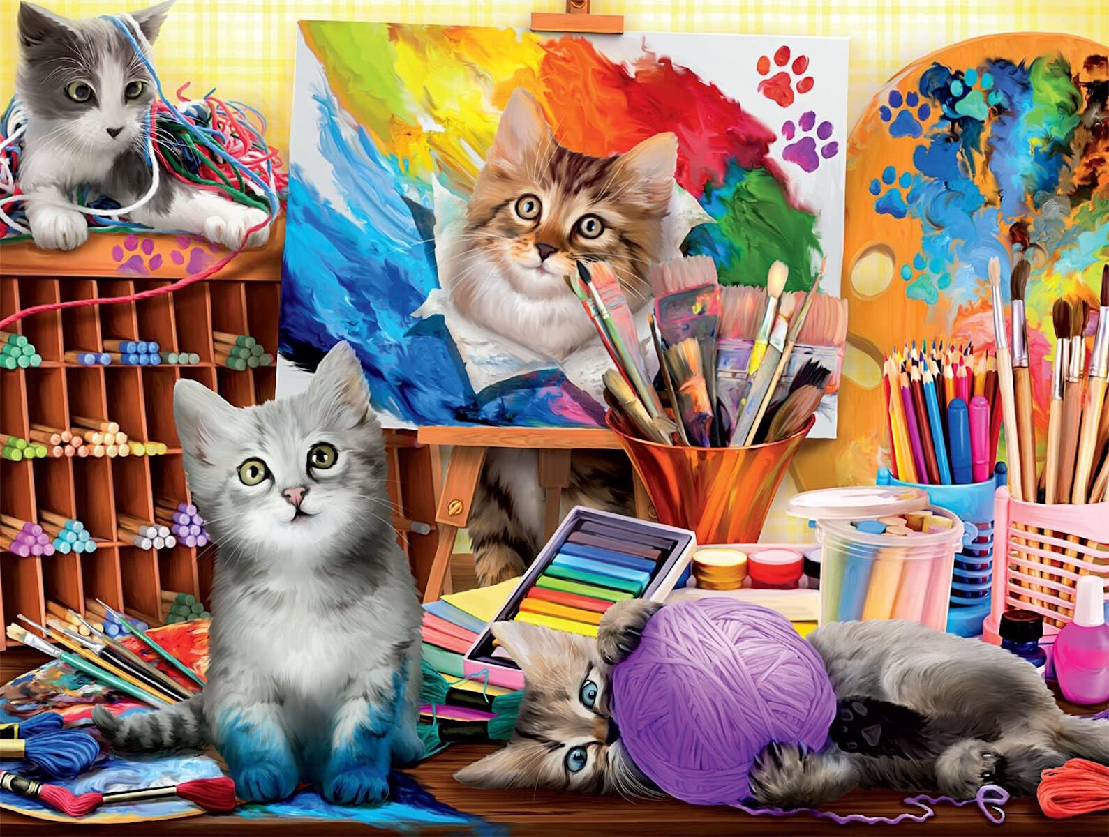 Коты художники