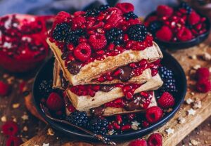 Ягодные вафли