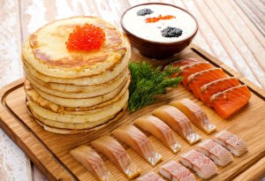 Блины с рыбкой