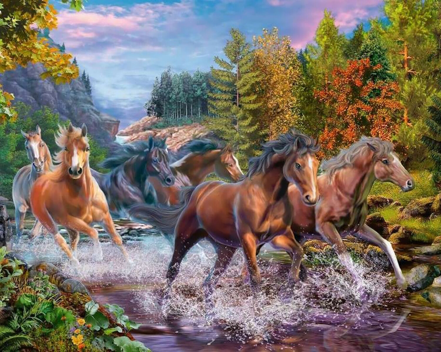 Лошадки на реке