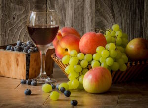 Вино и ягоды
