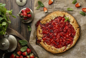 Галета с клубникой