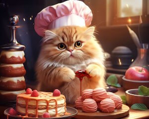 Кот кондитер