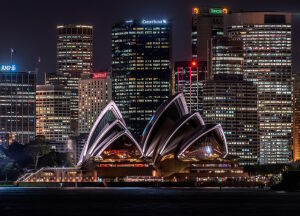 Сидней ночью