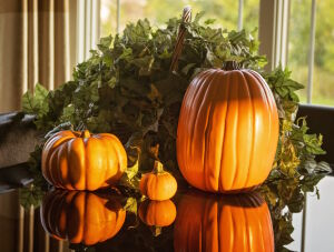 Тыквы и отражение