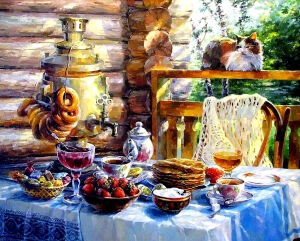 Завтрак с самоваром