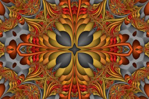 Оранжевые узоры