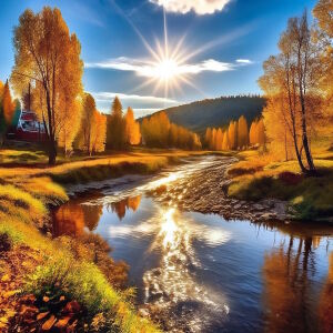 Речка и солнышко