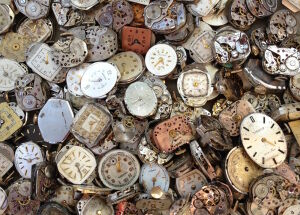 Часы насыпью