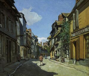 Улица Баволь в Онфлере - Клод Моне