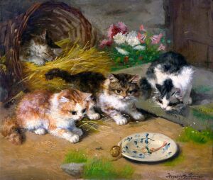 Котята с улиткой - Генриетта Роннер-Книп