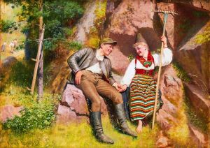 Встреча во время сбора урожая - Кнут Альфред Эквалль