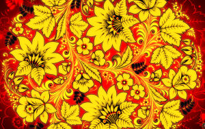 Завораживающий хохломский орнамент, где каждый элемент рассказывает свою историю о красоте и народном искусстве