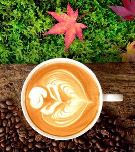 Кофе и зелень