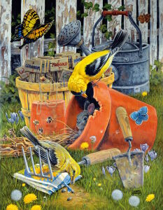 Зайчик и птицы