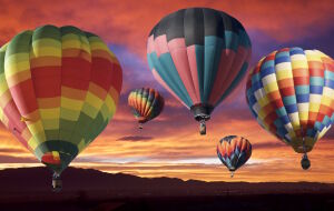 Воздушные шары и горы