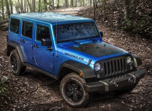 Jeep Wrangler в лесу