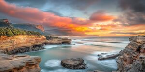 Бухта, камни, море