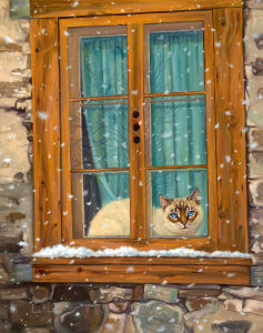 Кошка в окне