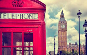 Телефонная будка в Лондоне
