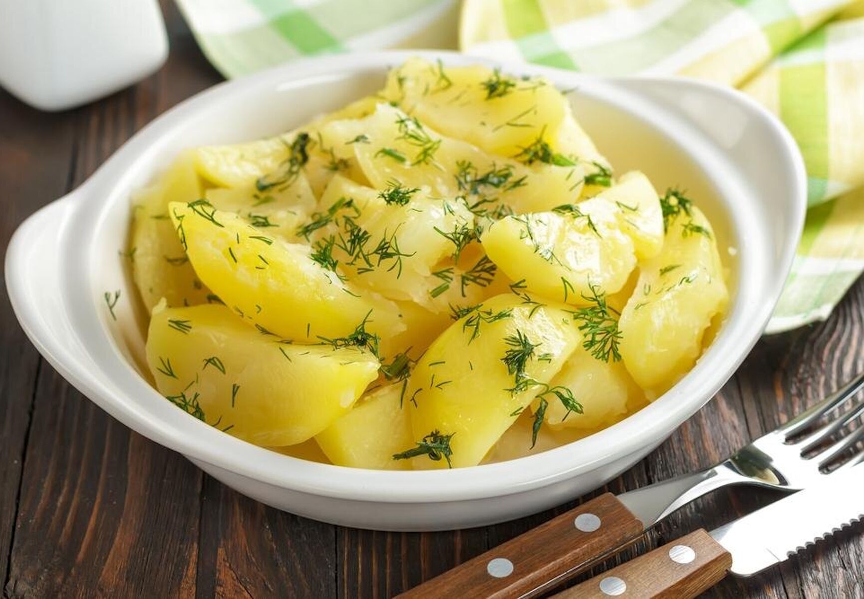 Картошка с укропом