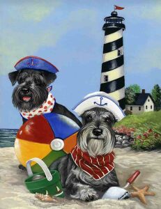 Собачки и маяк