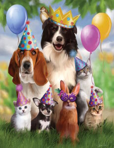 Собака с короной