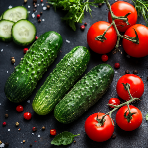 Огурчики и черри