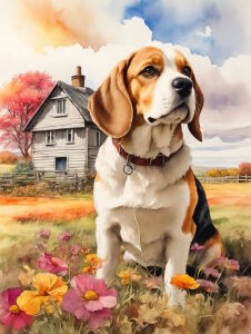 Собачка и дом