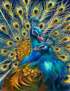 Парочка павлинов