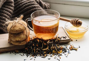 Осенний чай с печеньем