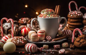 Напиток и сладости