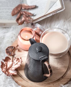 Листики и чайник