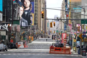 Пустая улица Нью Йорка