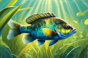 Рыбка в водоеме