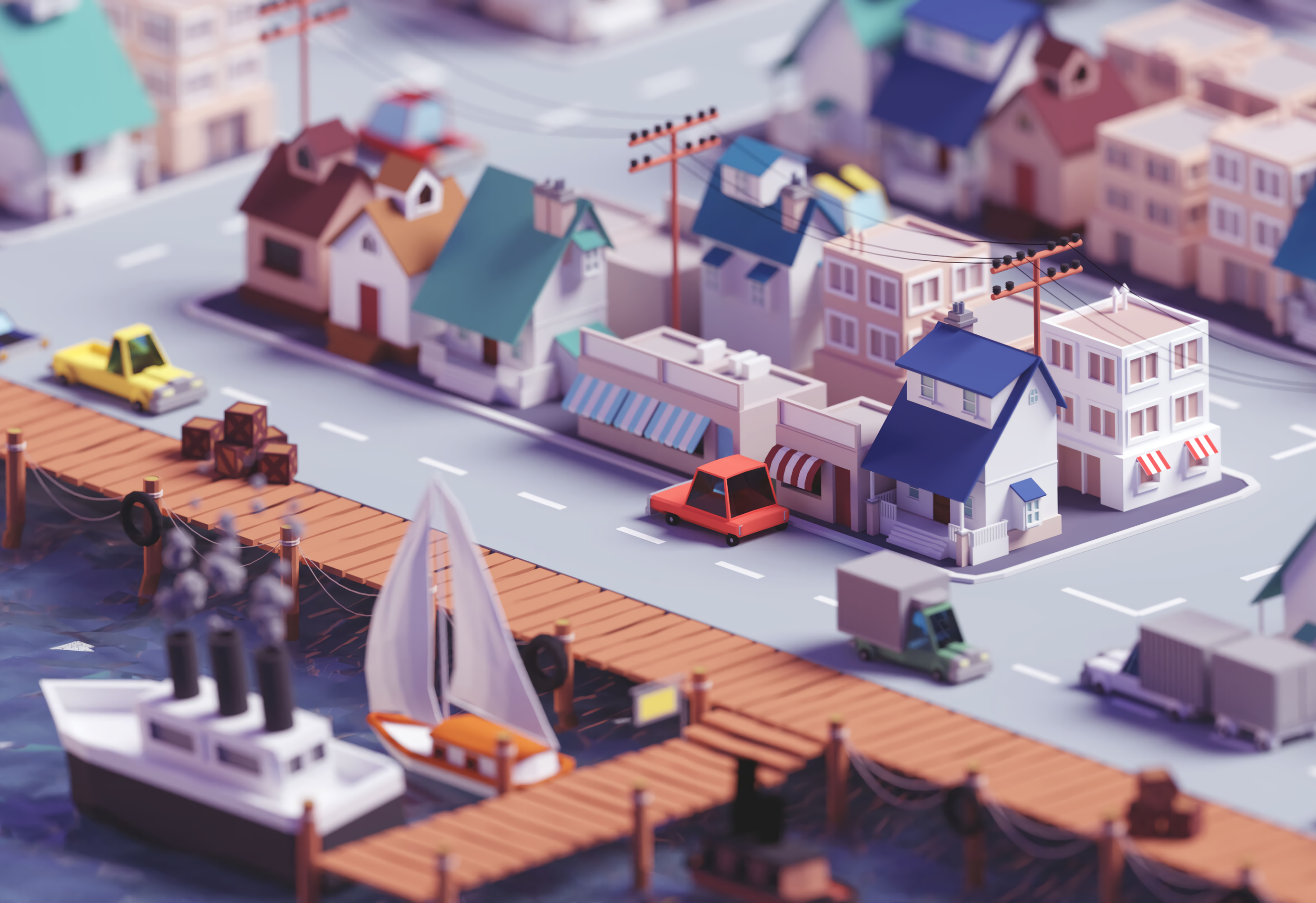 Городок у моря