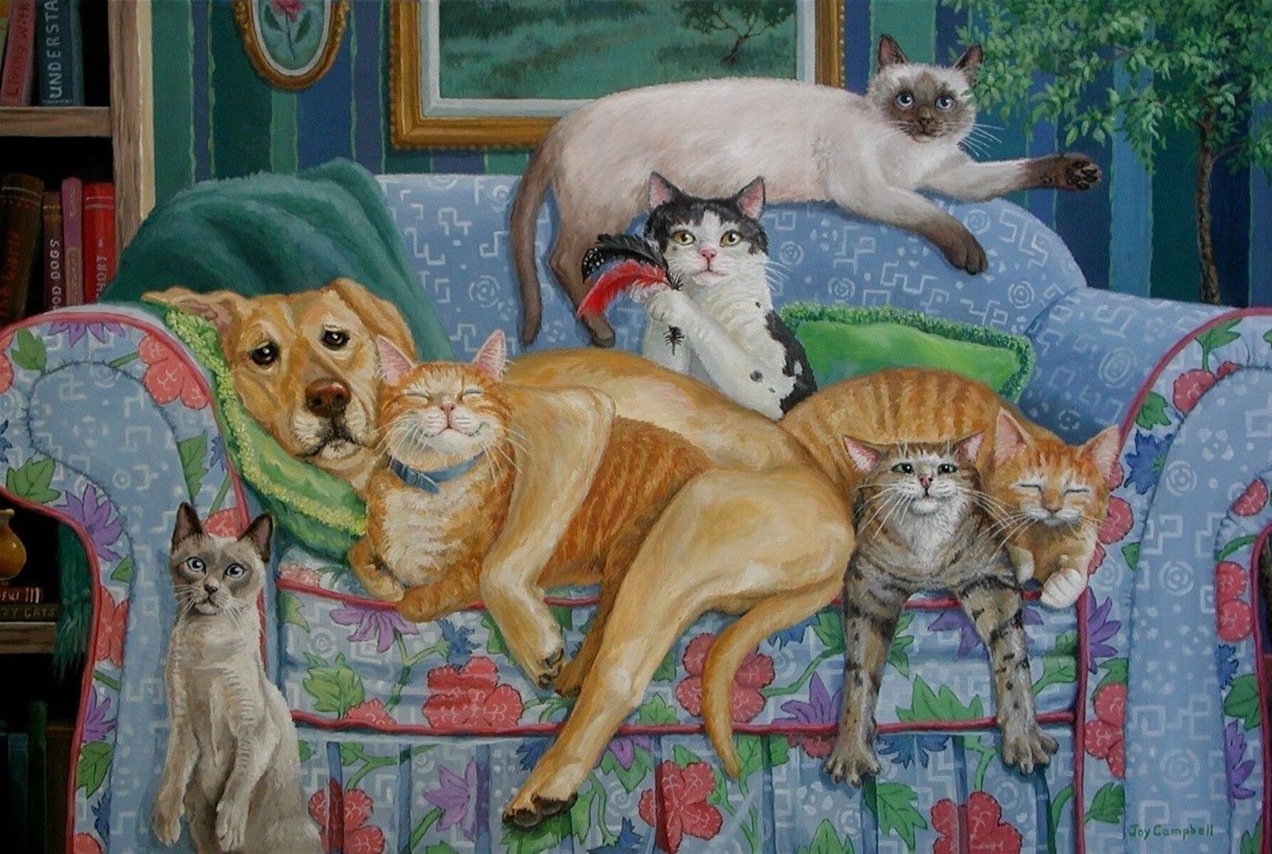 Пес и кошки