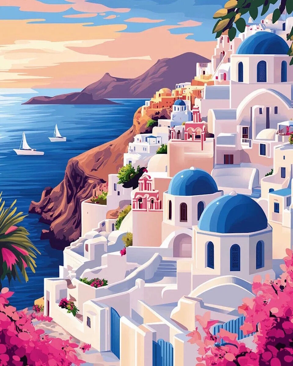 Санторини городок