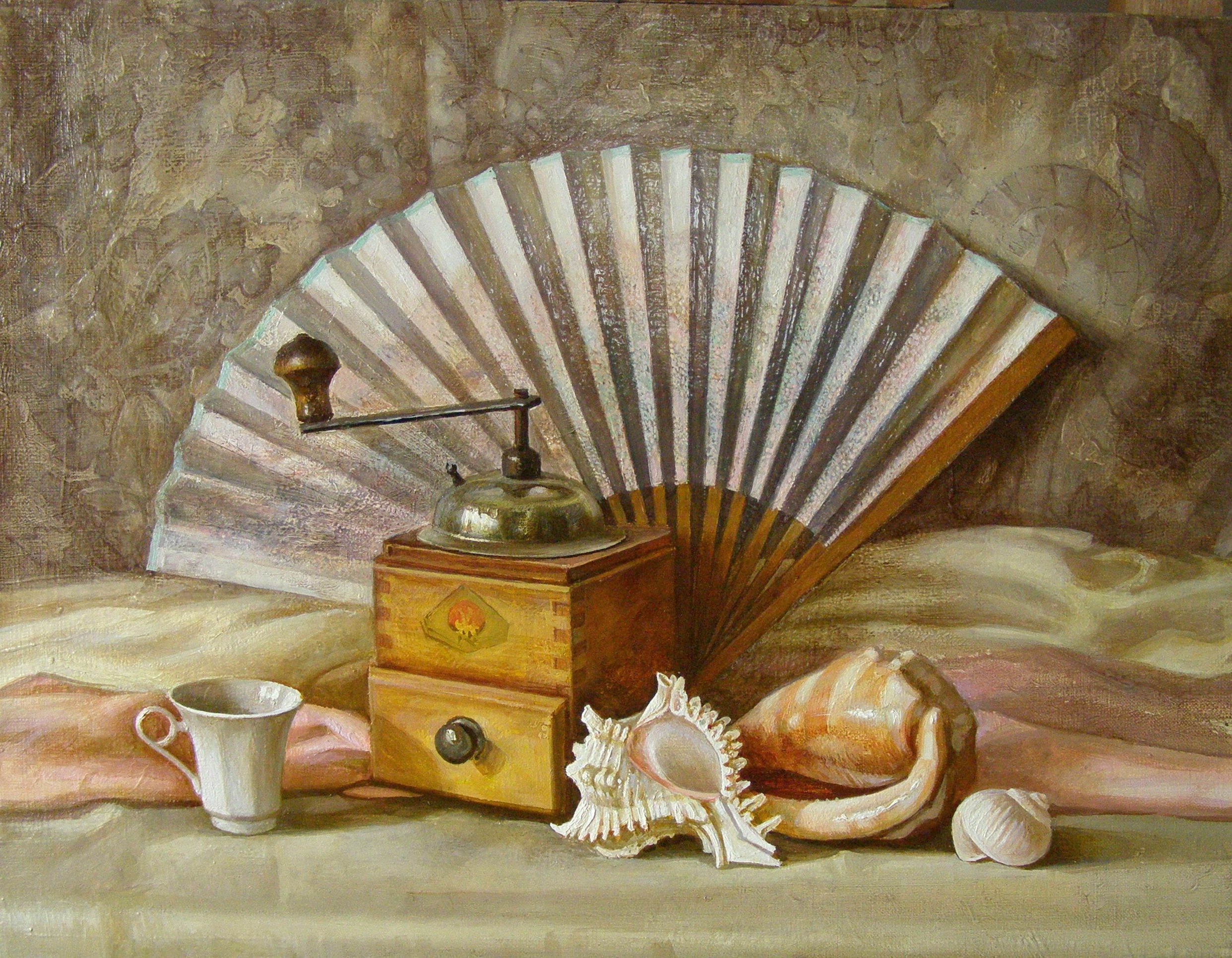 Веер и ракушки