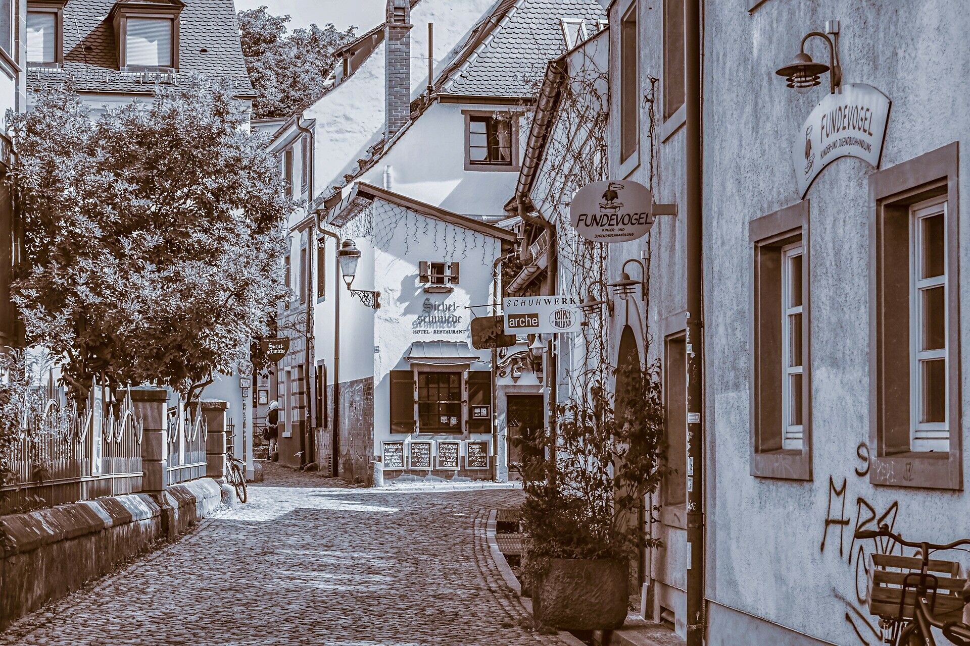 Старая фотография города