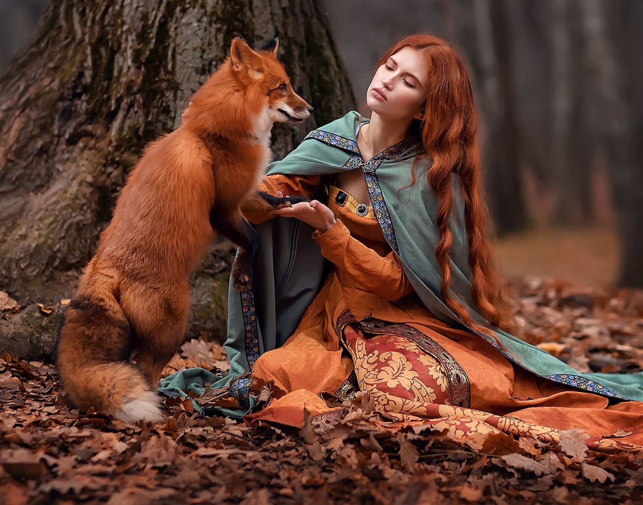 Девушка и лиса