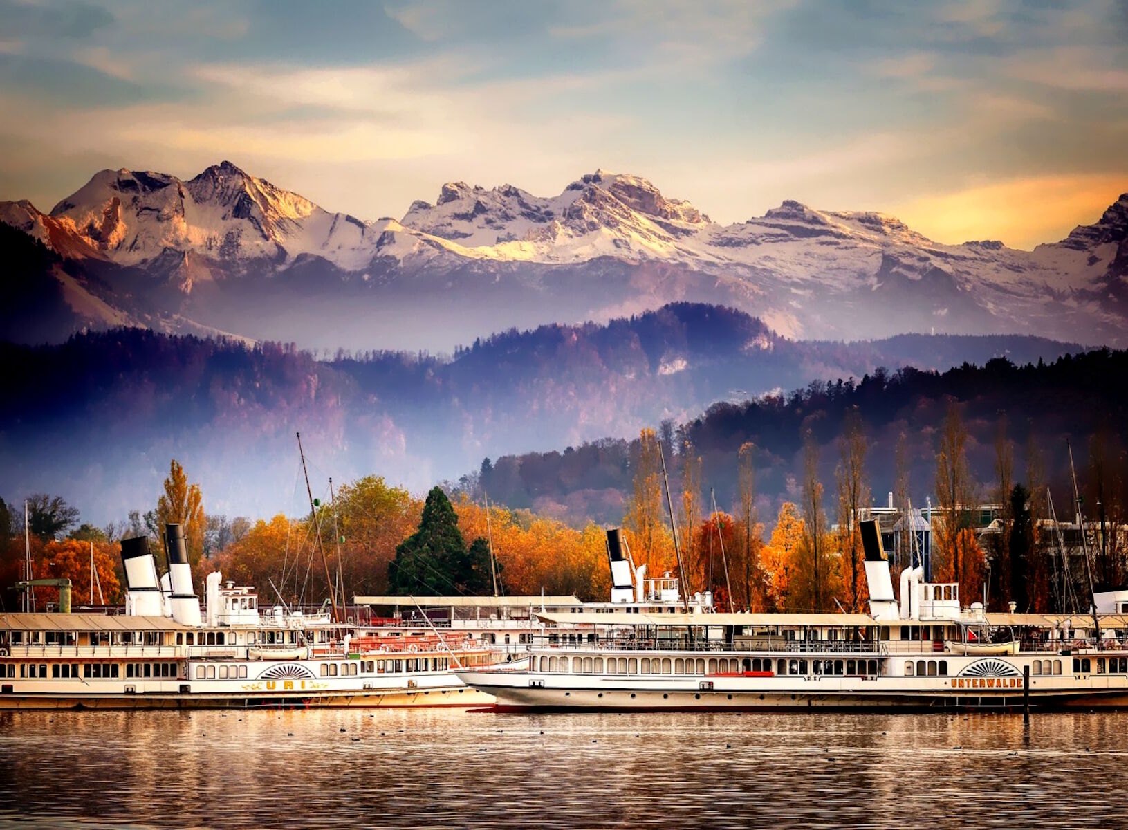 Женевское озеро и лодки