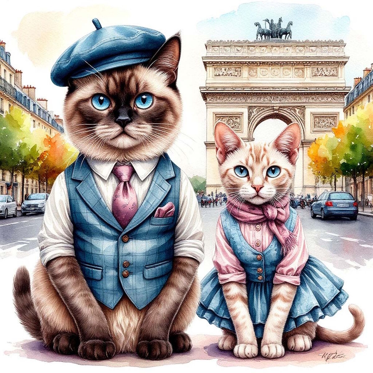 Кот и кошечка