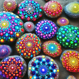 Украшенные камни