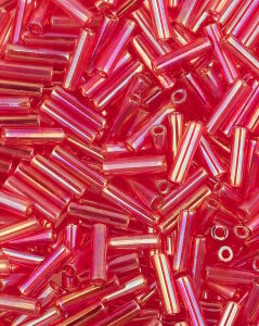 Розовый бисер стеклярус