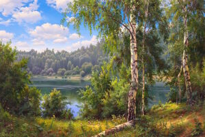 Березы у реки