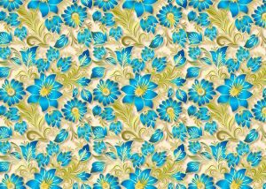 Голубые цветочки