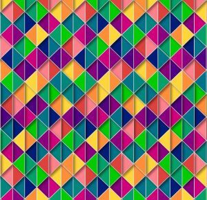Треугольники из разных цветов