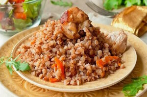 Греча с мясом